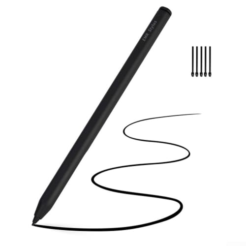 ZiStarlilife für bemerkenswerte 2 magnetische EMR-Stifte 4096 Druckempfindlichkeit und Handflächenabweisung, 5 austauschbare Spitzen mit ABS-Design schwarz, 16 cm (schwarz) von ZiStarlilife