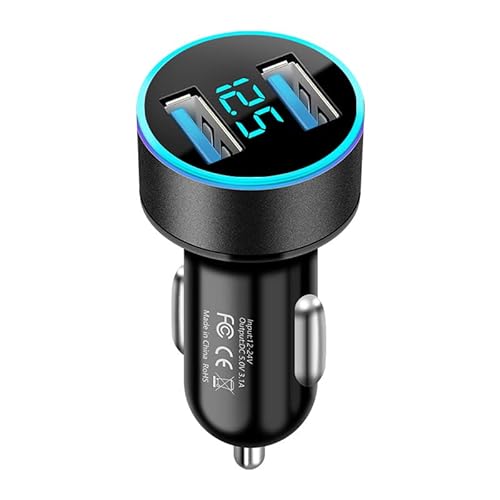 Ziyan 3100mA Zigarettenanzünder KFZ Auto Ladegerät Ladeadapter 2X USB Digital Lader von ZiYan