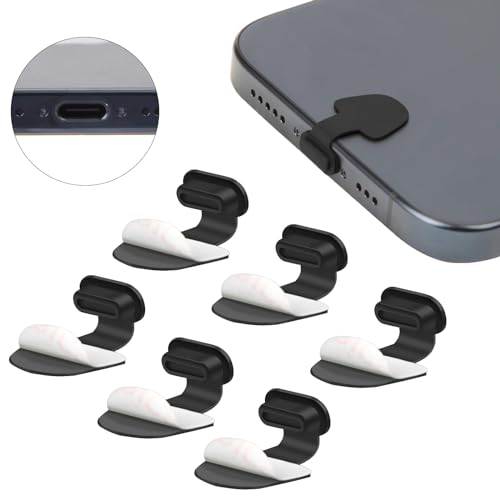 Ziamzra 6 Stück USB Type C Staubschutz Silikon USB C Schutzkappe iPhone 15 pro Staubschutz Handy Ladebuchse Schutz USB C Abdeckung Staubschutz für Ladestecker Type C Stopfen Zubehör von Ziamzra