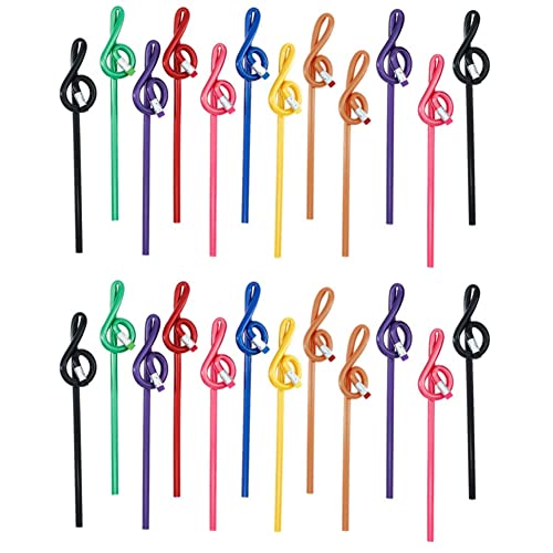 Zicojia 24-Teilige Studenten-Notenstifte Musiknotenstifte mit Radiergummi Musikstifte Gebogener Bleistift Aus für ViolinschlüSsel Zicojia 24-Teilige Studenten-Notenstifte Musiknotenstifte mit Radiergummi Musikstifte Gebogener Bleistift Aus für ViolinschlüSsel von Zicojia