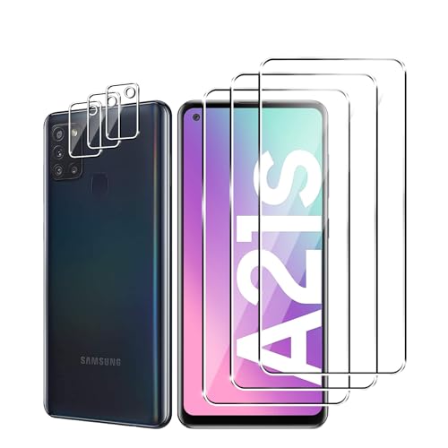 Zicurz 3+3 Stück Schutzglas für Samsung Galaxy A21S, für Panzer Schutz Glas, 3 Stück Schutzfolie und 3 Stück Kamera-Schutzglas, HD Displayschutz, Blasenfrei, für Samsung Galaxy A21S Zicurz 3+3 Stück Schutzglas für Samsung Galaxy A21S, für Panzer Schutz Glas, 3 Stück Schutzfolie und 3 Stück Kamera-Schutzglas, HD Displayschutz, Blasenfrei, für Samsung Galaxy A21S von Zicurz