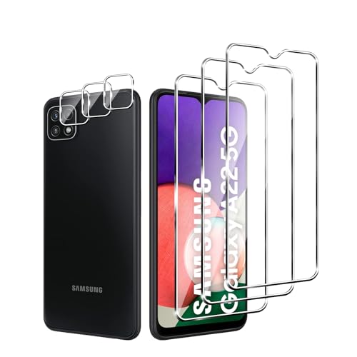 Zicurz 3+3 Stück Schutzglas für Samsung Galaxy A22 5G, für Panzer Schutz Glas, 3 Stück Schutzfolie und 3 Stück Kamera-Schutzglas, HD Displayschutz, Blasenfrei, für Samsung Galaxy A22 5G Zicurz 3+3 Stück Schutzglas für Samsung Galaxy A22 5G, für Panzer Schutz Glas, 3 Stück Schutzfolie und 3 Stück Kamera-Schutzglas, HD Displayschutz, Blasenfrei, für Samsung Galaxy A22 5G von Zicurz