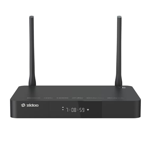 zidoo Z9X 8K - 8K HDR Media Player, Android 11 OS, Amlogic S928X-K Prozessor 6G + 64G, VPU Video Engine & VS10 Image Engine, 4K Ultra HD Blu-ray, BDMV/ISO, für Video- und Audiowiedergabe von Zidoo