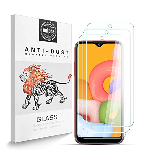 Stücke Schutzfolie für Samsung Galaxy A02S, 9H-Härte Tempered Glass, Anti-Kratzer, Einfache Installation, Bruchsicher Displayschutzfolie für Samsung Galaxy A02S [3 Stück] von Zidwzidwei