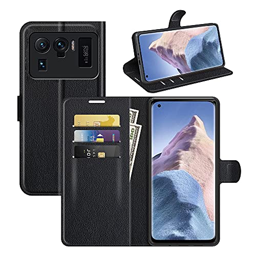 Zidwzidwei Hülle für Xiaomi Mi 11 Ultra Leder Handyhülle Brieftasche [Flip-Cover] [Mit Kartensteckplatz und Stand] [Magnetverschlus] Xiaomi Mi 11 Ultra Handy Case Full Schutz von Zidwzidwei