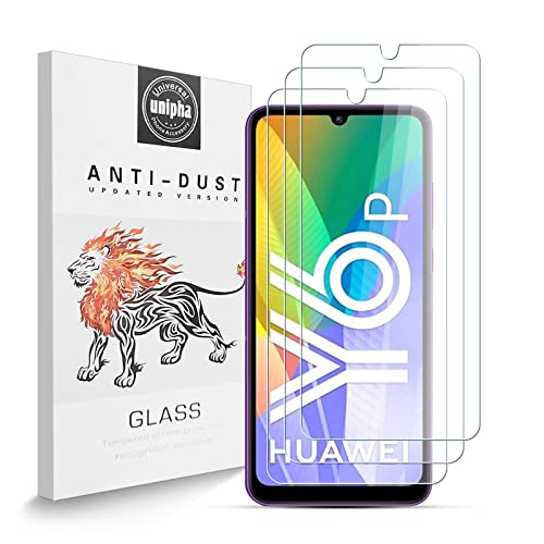 Zidwzidwei Schutzfolie Kompatibel mit Huawei Y6P, 9H-Härte Tempered Glass, Anti-Kratzer, Einfache Installation, Bruchsicher Displayschutzfolie für Huawei Y6P [3 Stück] von Zidwzidwei