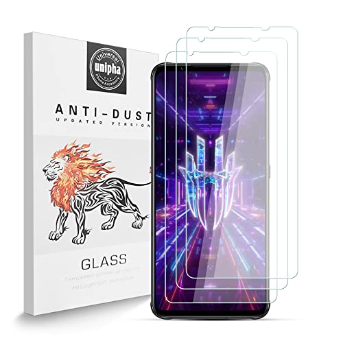 Zidwzidwei Schutzfolie Kompatibel mit Nubia Red Magic 7, 9H-Härte Tempered Glass, Anti-Kratzer, Einfache Installation, Bruchsicher Displayschutzfolie für Nubia Red Magic 7 [3 Stück] von Zidwzidwei