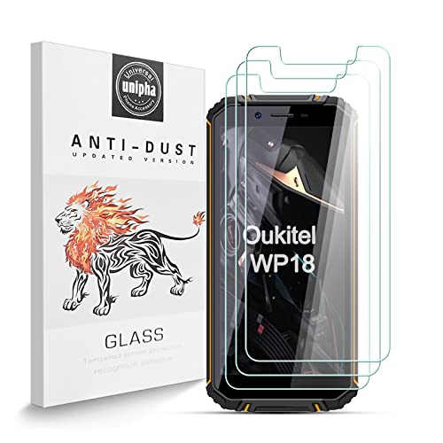 Zidwzidwei Schutzfolie Kompatibel mit Oukitel WP18, 9H-Härte Tempered Glass, Anti-Kratzer, Einfache Installation, Bruchsicher Displayschutzfolie für Oukitel WP18 [3 Stück] von Zidwzidwei