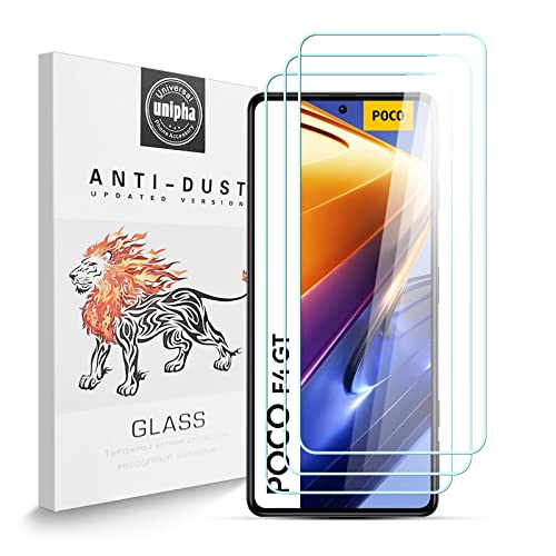 Zidwzidwei Schutzfolie Kompatibel mit Poco F4 GT, 9H-Härte Tempered Glass, Anti-Kratzer, Einfache Installation, Bruchsicher Displayschutzfolie für Poco F4 GT [3 Stück] von Zidwzidwei