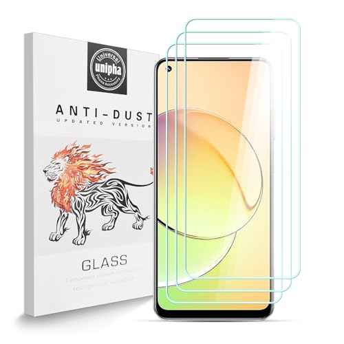 Zidwzidwei Schutzfolie Kompatibel mit Realme 10, 9H-Härte Tempered Glass, Anti-Kratzer, Einfache Installation, Bruchsicher Displayschutzfolie für Realme 10 [3 Stück] von Zidwzidwei