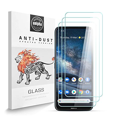 Zidwzidwei Stücke Schutzfolie für Nokia 8.3 5G, 9H-Härte Tempered Glass, Anti-Kratzer, Einfache Installation, Bruchsicher Displayschutzfolie für Nokia 8.3 5G [3 Stück] von Zidwzidwei