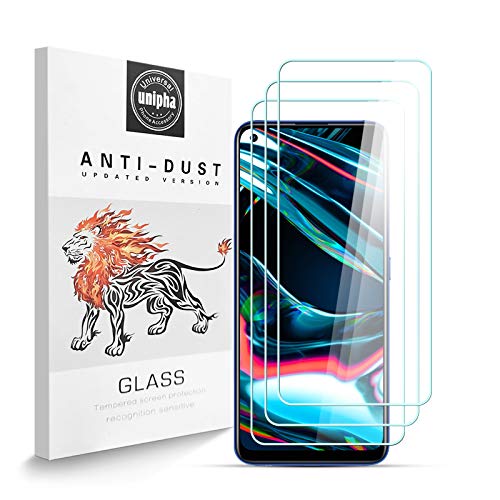 Zidwzidwei Stücke Schutzfolie für Realme 7 Pro, 9H-Härte Tempered Glass, Anti-Kratzer, Einfache Installation, Bruchsicher Displayschutzfolie für Realme 7 Pro [3 Stück] von Zidwzidwei