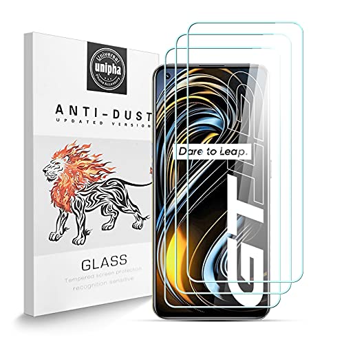 Zidwzidwei Stücke Schutzfolie für Realme GT 5G, 9H-Härte Tempered Glass, Anti-Kratzer, Einfache Installation, Bruchsicher Displayschutzfolie für Realme GT 5G [3 Stück] von Zidwzidwei