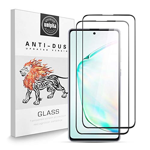 Zidwzidwei Stücke Schutzfolie für Samsung Galaxy Note 10 Lite, 9H Anti-Kratzen Tempered Glass, 3D Gebogene Passform, Blasenfreie HD-Folie, 2 Stück Samsung Note 10 Lite Full Screen Displayschutzfolie von Zidwzidwei