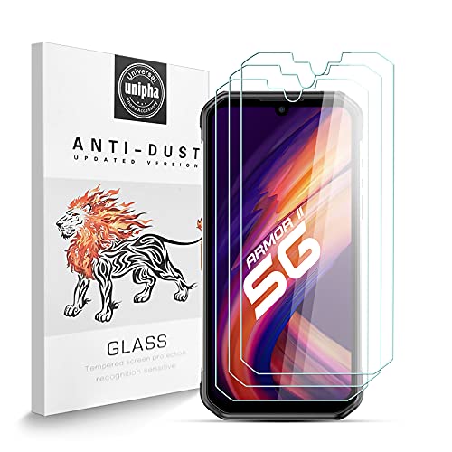 Zidwzidwei Stücke Schutzfolie für Ulefone Armor 11 5G, 9H-Härte Tempered Glass, Anti-Kratzer, Einfache Installation, Bruchsicher Displayschutzfolie für Ulefone Armor 11 5G [3 Stück] von Zidwzidwei