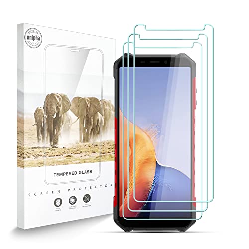 Zidwzidwei Stücke Schutzfolie für Ulefone Armor X9 Pro, 9H-Härte Tempered Glass, Anti-Kratzer, Einfache Installation, Bruchsicher Displayschutzfolie für Ulefone Armor X9 Pro [3 Stück] von Zidwzidwei