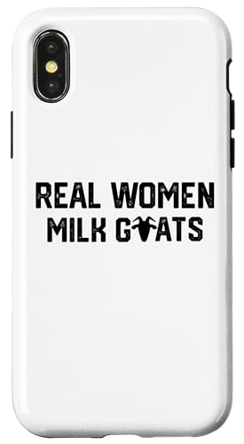 Echte Frauen Milchziegen Hülle für iPhone X/XS Echte Frauen Milchziegen Hülle für iPhone X/XS von Ziegenmama T -Shirt für Männer Frauen Mädchen
