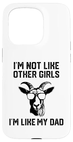 Ich bin nicht wie andere Mädchen, ich bin wie mein Vater mit Hülle für iPhone 15 Pro Ich bin nicht wie andere Mädchen, ich bin wie mein Vater mit Hülle für iPhone 15 Pro von Ziegenmama T -Shirt für Männer Frauen Mädchen