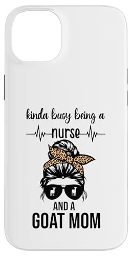 Irgendwie beschäftigt damit, Krankenschwester und Hülle für iPhone 14 Plus von Ziegenmama T -Shirt für Männer Frauen Mädchen