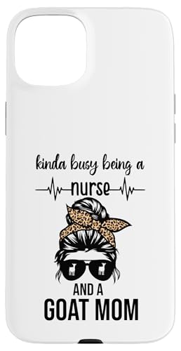 Irgendwie beschäftigt damit, Krankenschwester und Hülle für iPhone 15 Plus Irgendwie beschäftigt damit, Krankenschwester und Hülle für iPhone 15 Plus von Ziegenmama T -Shirt für Männer Frauen Mädchen