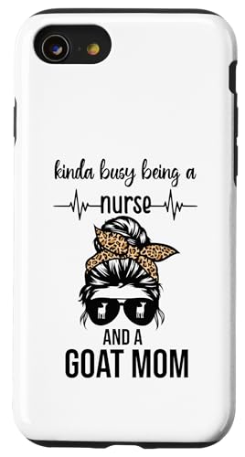 Irgendwie beschäftigt damit, Krankenschwester und Hülle für iPhone SE (2020) / 7 / 8 von Ziegenmama T -Shirt für Männer Frauen Mädchen