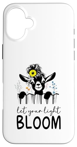 Lassen Sie Ihre Lichtblüteziege Hülle für iPhone 16 Plus Lassen Sie Ihre Lichtblüteziege Hülle für iPhone 16 Plus von Ziegenmama T -Shirt für Männer Frauen Mädchen