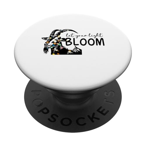 Lassen Sie Ihre Lichtblüteziege PopSockets Klebender PopGrip Lassen Sie Ihre Lichtblüteziege PopSockets Klebender PopGrip von Ziegenmama T -Shirt für Männer Frauen Mädchen
