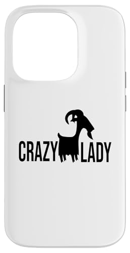 Verrückte Ziegendame Hülle für iPhone 14 Pro Verrückte Ziegendame Hülle für iPhone 14 Pro von Ziegenmama T -Shirt für Männer Frauen Mädchen