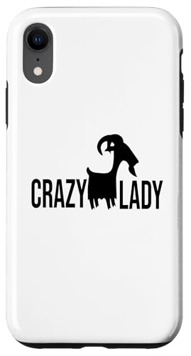 Verrückte Ziegendame Hülle für iPhone XR Verrückte Ziegendame Hülle für iPhone XR von Ziegenmama T -Shirt für Männer Frauen Mädchen