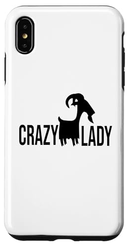 Verrückte Ziegendame Hülle für iPhone XS Max von Ziegenmama T -Shirt für Männer Frauen Mädchen