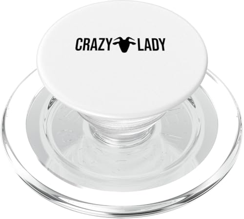Verrückte Ziegendame PopSockets PopGrip für MagSafe Verrückte Ziegendame PopSockets PopGrip für MagSafe von Ziegenmama T -Shirt für Männer Frauen Mädchen