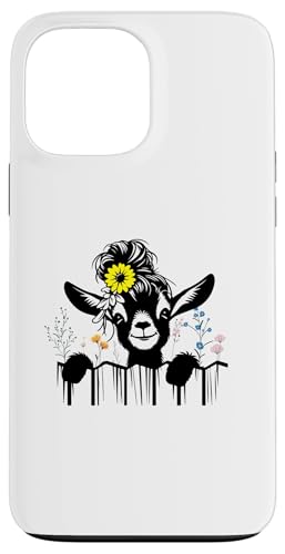 Ziegenblumen Hülle für iPhone 13 Pro Max Ziegenblumen Hülle für iPhone 13 Pro Max von Ziegenmama T -Shirt für Männer Frauen Mädchen