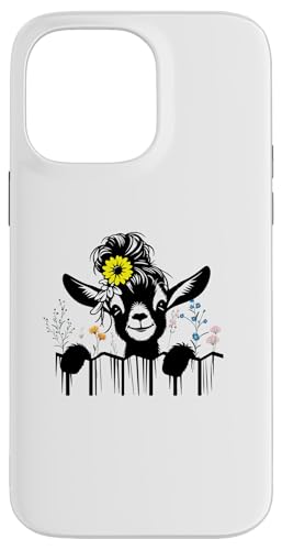 Ziegenblumen Hülle für iPhone 14 Pro Max Ziegenblumen Hülle für iPhone 14 Pro Max von Ziegenmama T -Shirt für Männer Frauen Mädchen