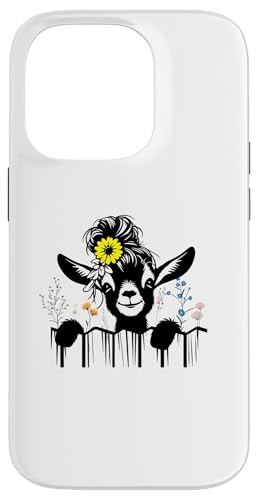 Ziegenblumen Hülle für iPhone 14 Pro Ziegenblumen Hülle für iPhone 14 Pro von Ziegenmama T -Shirt für Männer Frauen Mädchen
