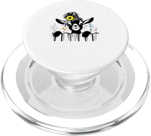 Ziegenblumen PopSockets PopGrip für MagSafe Ziegenblumen PopSockets PopGrip für MagSafe von Ziegenmama T -Shirt für Männer Frauen Mädchen