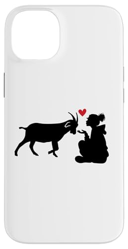 Ziegenmutter Herz Hülle für iPhone 14 Plus Ziegenmutter Herz Hülle für iPhone 14 Plus von Ziegenmama T -Shirt für Männer Frauen Mädchen