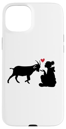 Ziegenmutter Herz Hülle für iPhone 15 Plus Ziegenmutter Herz Hülle für iPhone 15 Plus von Ziegenmama T -Shirt für Männer Frauen Mädchen