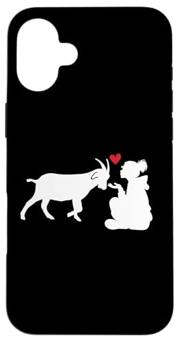 Ziegenmutter Herz Hülle für iPhone 16 Plus Ziegenmutter Herz Hülle für iPhone 16 Plus von Ziegenmama T -Shirt für Männer Frauen Mädchen