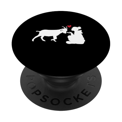 Ziegenmutter Herz PopSockets Klebender PopGrip Ziegenmutter Herz PopSockets Klebender PopGrip von Ziegenmama T -Shirt für Männer Frauen Mädchen