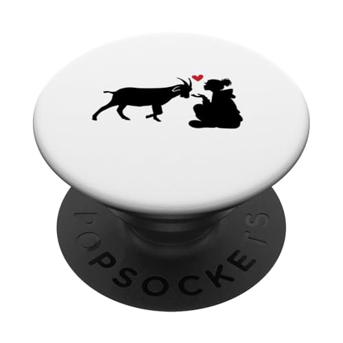 Ziegenmutter Herz PopSockets Klebender PopGrip Ziegenmutter Herz PopSockets Klebender PopGrip von Ziegenmama T -Shirt für Männer Frauen Mädchen