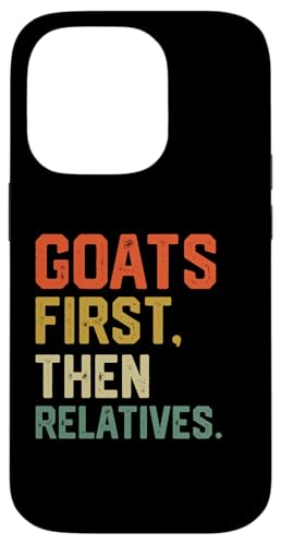 lustige Ziegen zuerst dann Verwandte Hülle für iPhone 14 Pro lustige Ziegen zuerst dann Verwandte Hülle für iPhone 14 Pro von Ziegenmama T -Shirt für Männer Frauen Mädchen