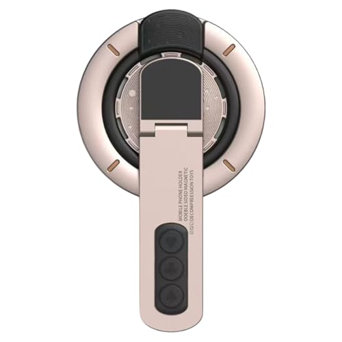 Magnetischer Handyhalter Ring,Robuster Magnetischer Handgriff - Starker Dreihundertsechzig Grad Drehbarer Portabler Verstellbarer Doppelseitiger Ständer Für Streaming Reisen Wand Schreibtisch Fitnesss von Ziennhu