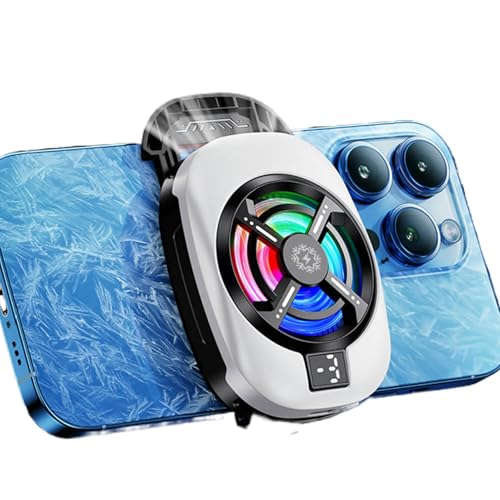 Phone Cooler - Wiederaufladbarer Handy Kühlkörper - Niedriger Geräuschpegel Mobile Zubehör Kühllösungen Für Livestreaming Und Outdoor Vlog von Ziennhu