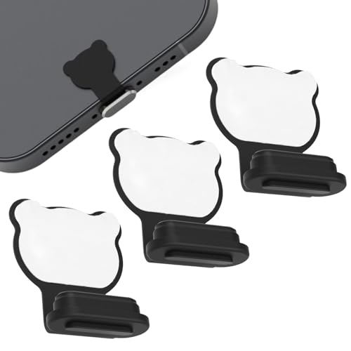 -Staubstecker, Typ C Staubschutzstöpsel, Staubschutz-Set 3 -Anschlüssen, Ladeanschluss, Pild aus Silikon für Telefonzubehör -Staubstecker, Typ C Staubschutzstöpsel, Staubschutz-Set 3 -Anschlüssen, Ladeanschluss, Pild aus Silikon für Telefonzubehör von Ziennhu