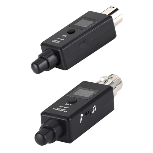 Ziennhu Wireless Mikrofon - Senderempfänger -Stecker - Adaptersystem Wireless Mikrofontransmitterempfänger, drahtloser -Sender und Empfänger für dynamisches Mikrofon, Audiomischer, PA -System Ziennhu Wireless Mikrofon - Senderempfänger -Stecker - Adaptersystem Wireless Mikrofontransmitterempfänger, drahtloser -Sender und Empfänger für dynamisches Mikrofon, Audiomischer, PA -System von Ziennhu