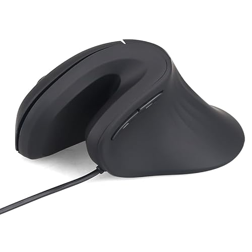 Zienstar-Vertikale Maus Verdrahtet,USB Ergonomische Optische Mäuse mit 3 Einstellbaren DPI,Leiser klick,Rechtshänder-Schwarz von Zienstar