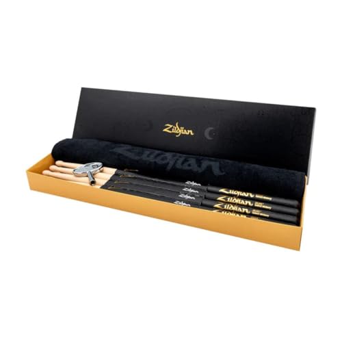 ZILDJIAN Drumstick Bundle 4 x 5B DIP + Serviette + Batterietuner SDSP248 von Zildjian