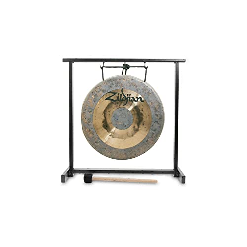 Zildjian - 12" Table-top Gong and Stand Set Gold/Grau von Zildjian