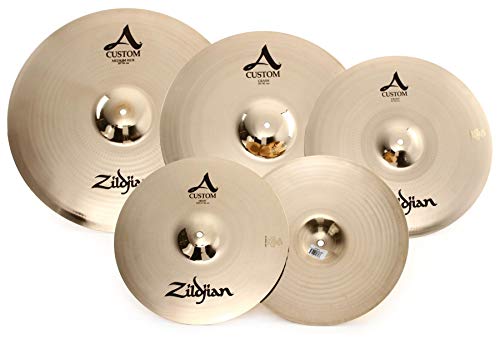 Zildjian A Custom Series Cymbal Box Set - 14" Hi-Hats, 16"/18" Crash, 20" Medium Ride von Zildjian