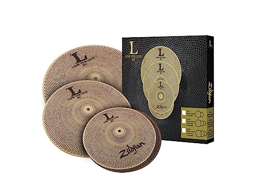 ZILDJIAN LV468 Becken Low Volume Serie 468 Box Set bestehend aus 35,5 cm (14 Zoll) Hats, 40,6 cm (16 Zoll) Crash, 45,7 cm (18 Zoll) Ride von Zildjian